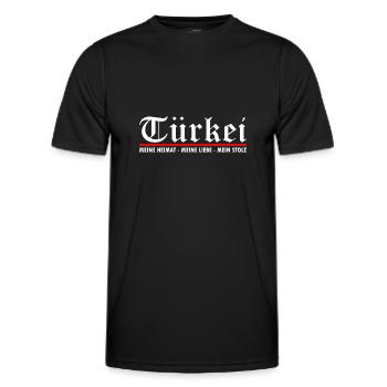 Türkei - Geburtsort Heimat Geschenkidee - Männer Funktions-T-Shirt - Schwarz - Vorne - AI Model Male 178 dark (178cm)