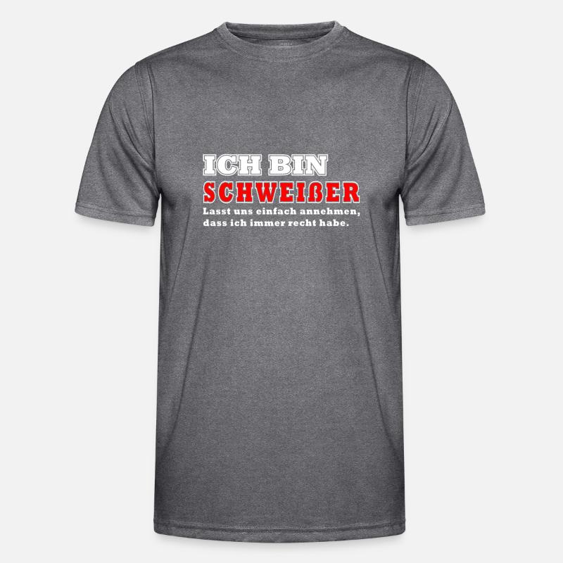 ich bin schweisser Männer Funktions-T-Shirt