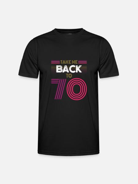Retro 70s - Men's Functional T-Shirt - black