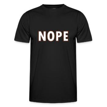 Nope - Men's Functional T-Shirt - black - Front - AI Model Male 178 dark (178cm)