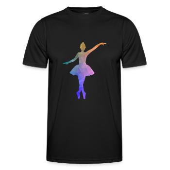 Danseuse de ballet - T-shirt sport Homme - noir - Devant - AI Model Male 178 dark (178cm)