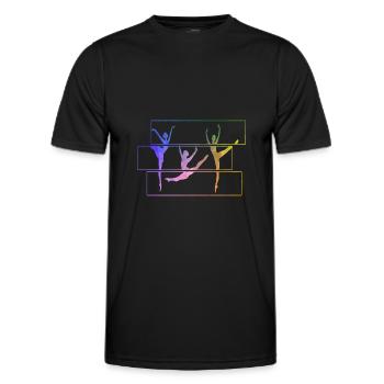 ballet - Men's Functional T-Shirt - black - Front - AI Model Male 178 dark (178cm)