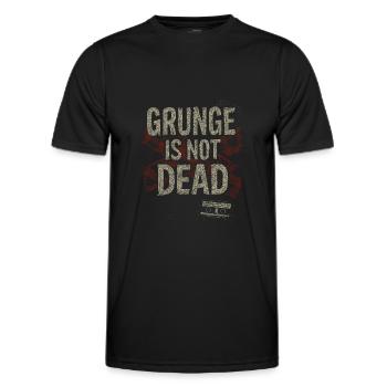 Grunge is not dead - Men's Functional T-Shirt - black - Front - AI Model Male 178 dark (178cm)