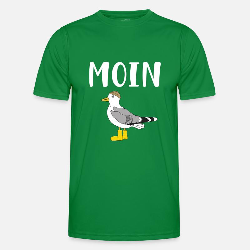 Moin Möwe Männer Funktions-T-Shirt