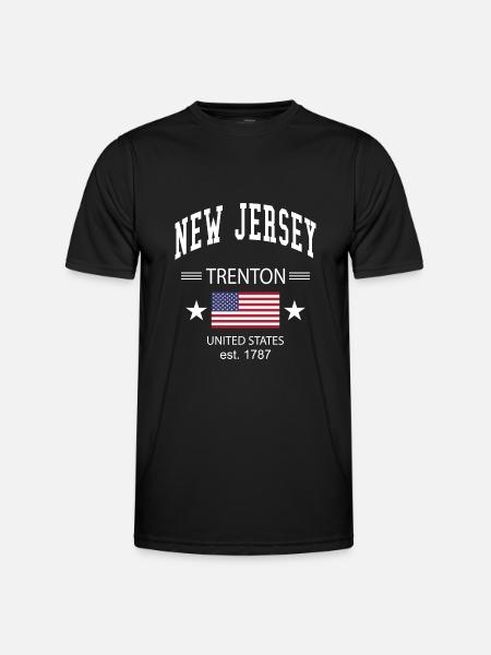 New Jersey - Men's Functional T-Shirt - black