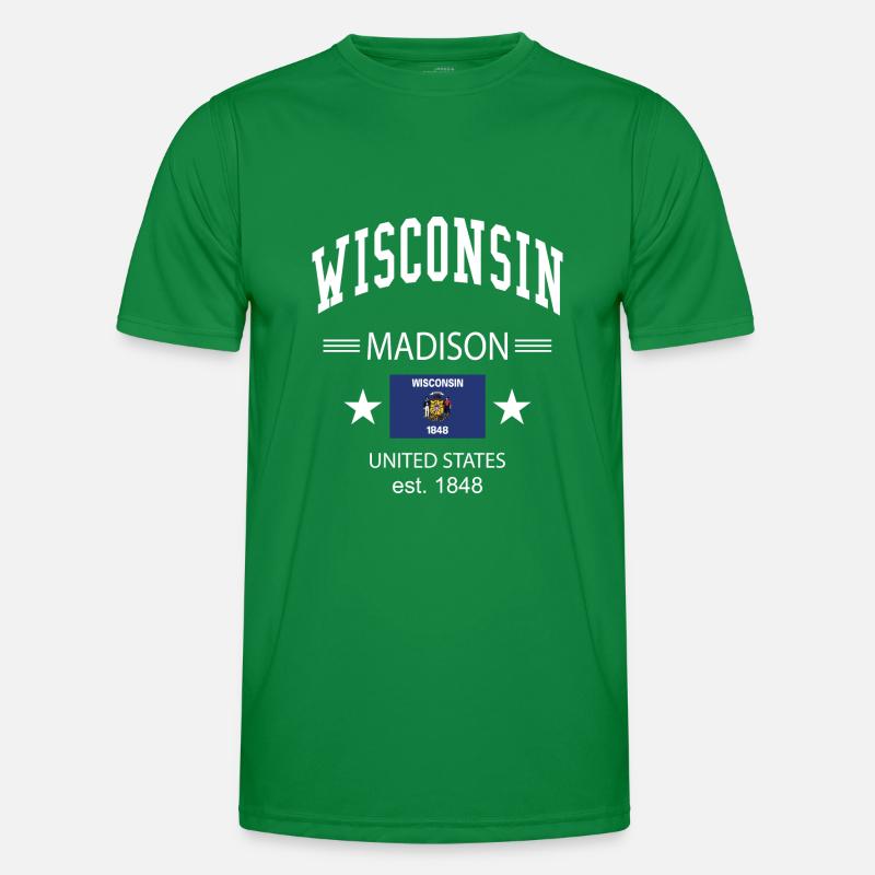 Wisconsin T-shirt sport Homme