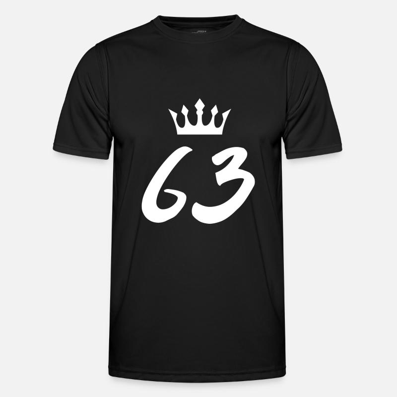 63 Number crown - Men's Functional T-Shirt - black