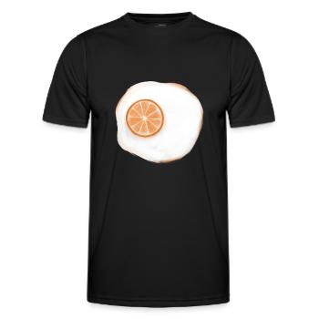 Orange Egg - Men's Functional T-Shirt - black - Front - AI Model Male 178 dark (178cm)