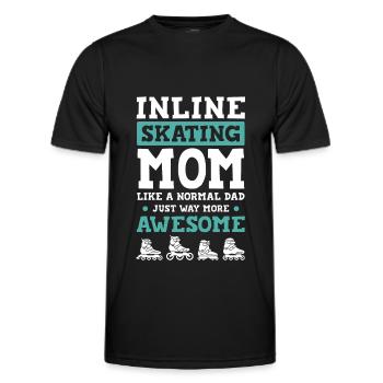 Skate Mama - T-shirt sport Homme - noir - Devant - AI Model Male 178 dark (178cm)