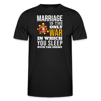 Marriage - Men's Functional T-Shirt - black - Front - AI Model Male 178 dark (178cm)
