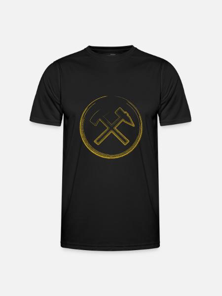 Ruhrpott Schlägel und Eisen Ruhrgebiet - Männer Funktions-T-Shirt - Schwarz