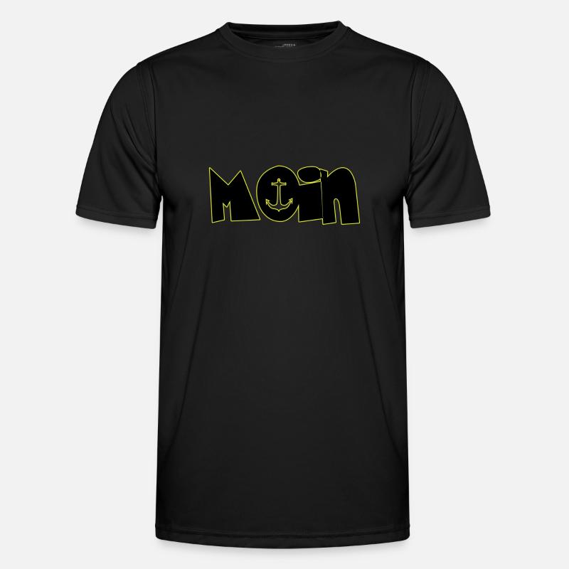 MOIN - Männer Funktions-T-Shirt - Schwarz
