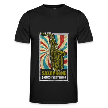 Musiker Musikschule Blaskapelle Konzert - Männer Funktions-T-Shirt - Schwarz - Vorne - AI Model Male 178 dark (178cm)