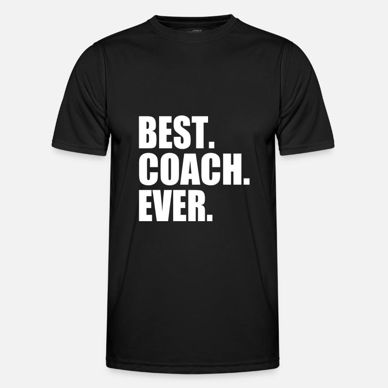 Best coach ever - Men's Functional T-Shirt - black