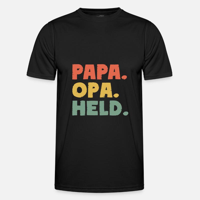 Papa Opa Held Geschenkidee Männer Funktions-T-Shirt