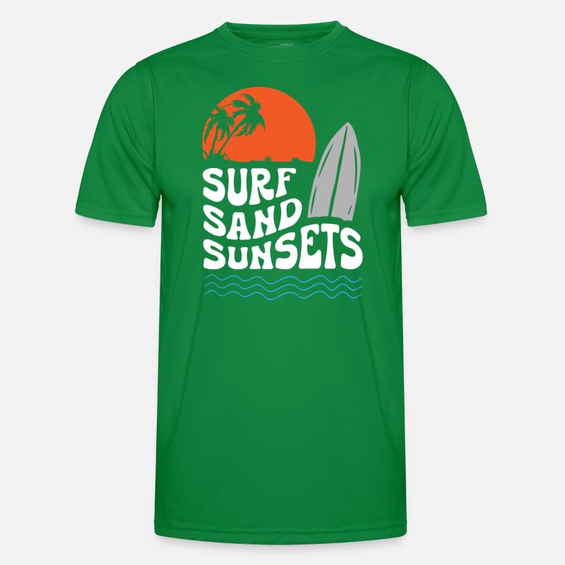Surf Sable Coucher de soleil T-shirt sport Homme