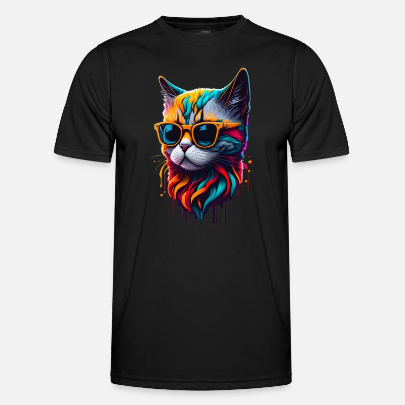 Cute cat Men's Functional T-Shirt