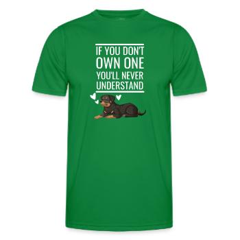 Rottie Dog Pet Funny Gift Rottweiler - T-shirt sport Homme - vert - Devant - AI Model Male 178 dark (178cm)