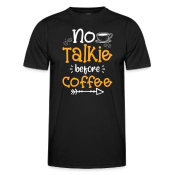 Coffee Bean Energy Early Riser Drink - Men's Functional T-Shirt - black - Front - AI Model Male 178 dark (178cm)