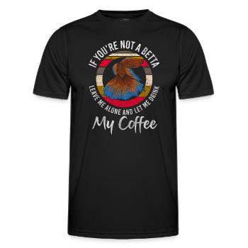 Aquarium Aquarists under water sea creatures - Men's Functional T-Shirt - black - Front - AI Model Male 178 dark (178cm)