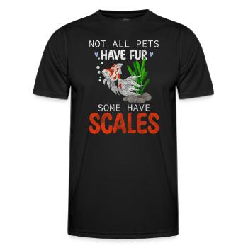 Fische Zucht - Männer Funktions-T-Shirt - Schwarz - Vorne - AI Model Male 178 dark (178cm)
