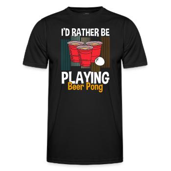 Fêtes de la bière Ivrognes - T-shirt sport Homme - noir - Devant - AI Model Male 178 dark (178cm)