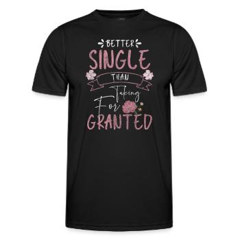 Relation Speed Dating Célibataire Petit ami - T-shirt sport Homme - noir - Devant - AI Model Male 178 dark (178cm)