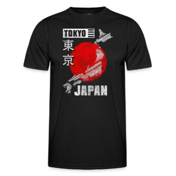 Japan Samurai Historisch - Männer Funktions-T-Shirt - Schwarz - Vorne - AI Model Male 178 dark (178cm)