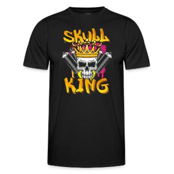 Street Art Wall Rap Street Style - Men's Functional T-Shirt - black - Front - AI Model Male 178 dark (178cm)