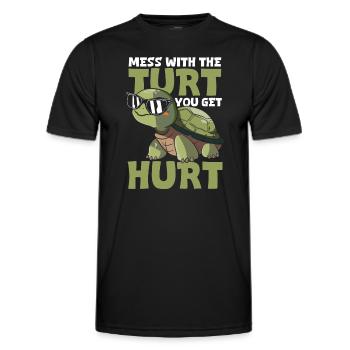 Meer Tierschützer Haustier Reptilien - Männer Funktions-T-Shirt - Schwarz - Vorne - AI Model Male 178 dark (178cm)