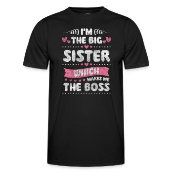 Geschwisterliebe Nachwuchs Kind - Männer Funktions-T-Shirt - Schwarz - Vorne - AI Model Male 178 dark (178cm)