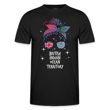 British Indian Ocean Territory - Men's Functional T-Shirt - black - Front - AI Model Male 178 dark (178cm)