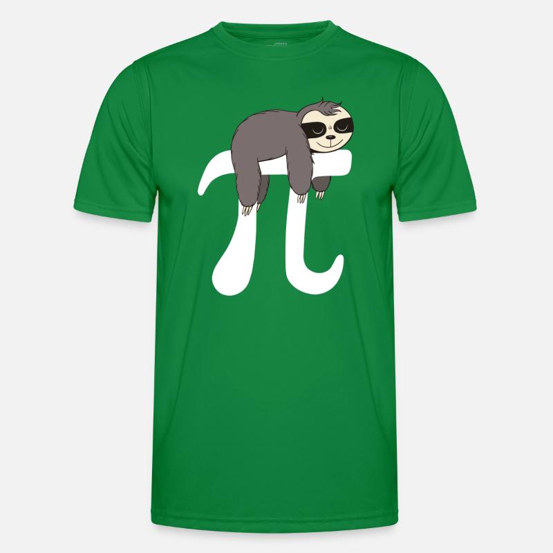 Math Sloth Pi Männer Funktions-T-Shirt