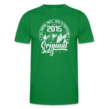 Juli 2015 Original:9 Jahre altes Geburtstagsgeschenk - Männer Funktions-T-Shirt - Kelly Green - Vorne - AI Model Male 178 dark (178cm)