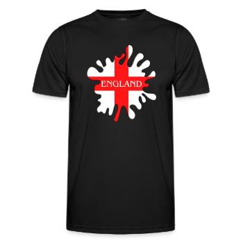 Drapeau anglais de Saint-Georges - T-shirt sport Homme - noir - Devant - AI Model Male 178 dark (178cm)