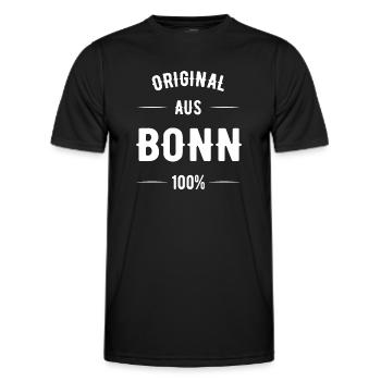 Bonn - Männer Funktions-T-Shirt - Schwarz - Vorne - AI Model Male 178 dark (178cm)