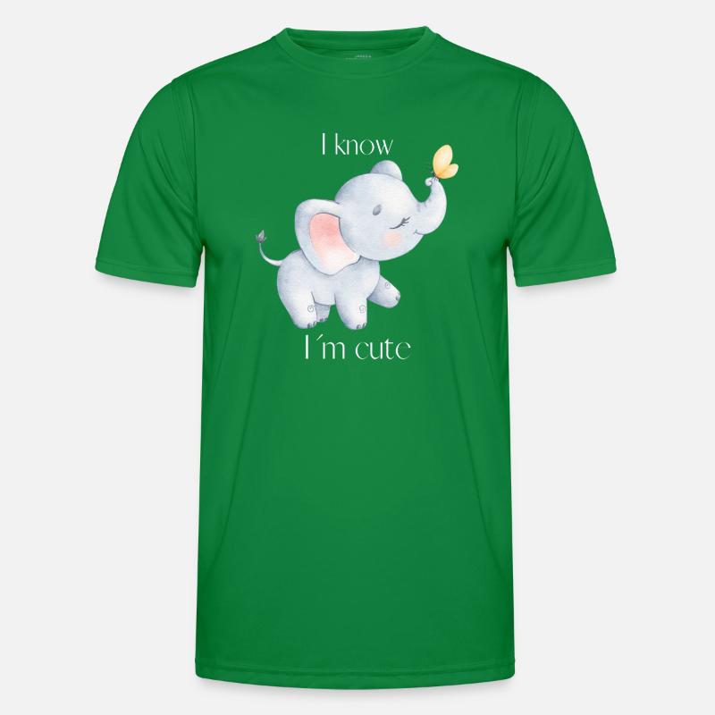 Elefant Männer Funktions-T-Shirt