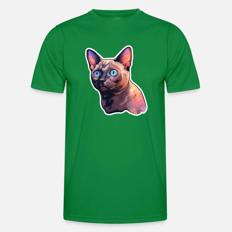 Chat birman T-shirt sport Homme