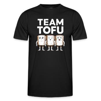Tofu Lustiges - Männer Funktions-T-Shirt - Schwarz - Vorne - AI Model Male 178 dark (178cm)