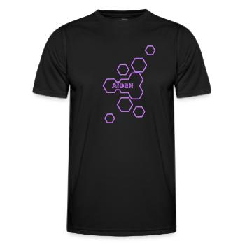 Name Aiden - Männer Funktions-T-Shirt - Schwarz - Vorne - AI Model Male 178 dark (178cm)
