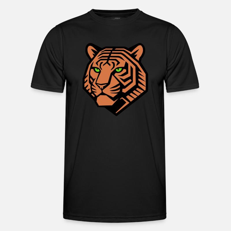 Geometric Tiger - Vector Design Men's Functional T-Shirt