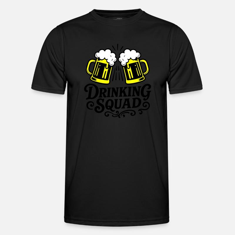 Drinking Squad Bier Männer Funktions-T-Shirt