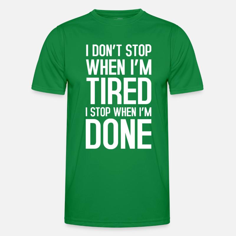 I don't stop Männer Funktions-T-Shirt