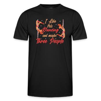 Pole Dance Tanzen Pole Dance Tänzerin - Männer Funktions-T-Shirt - Schwarz - Vorne - AI Model Male 178 dark (178cm)