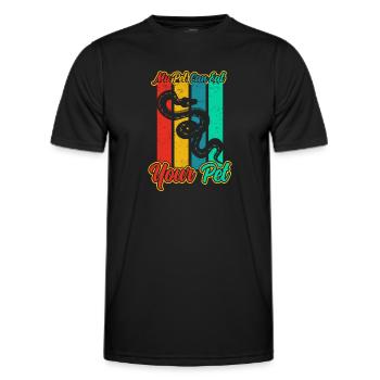 Schlangenbesitzer Schlangenliebhaber Schlangen - Männer Funktions-T-Shirt - Schwarz - Vorne - AI Model Male 178 dark (178cm)