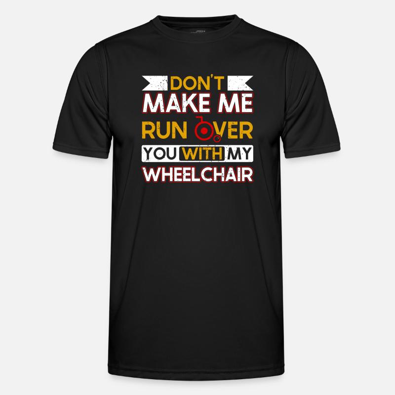 Rollstuhl Beinamputation Bewusstsein Amputation - Männer Funktions-T-Shirt - Schwarz