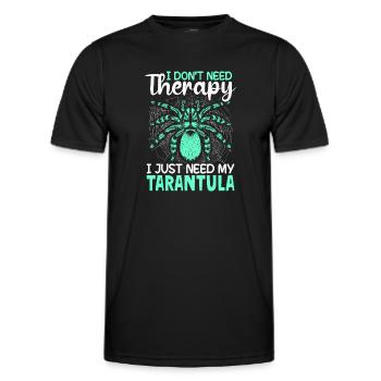Tarentule Araignées Pet Tarentules Collectionneur - T-shirt sport Homme - noir - Devant - AI Model Male 178 dark (178cm)