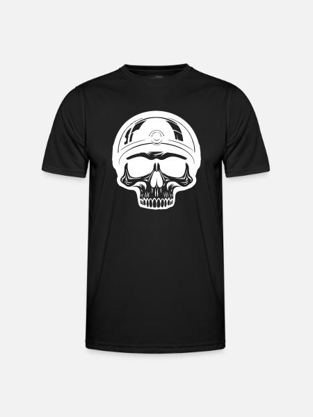 Skeleton Biker - T-shirt sport Homme - noir