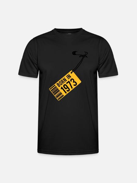 born in 1973 (fr) - T-shirt sport Homme - noir