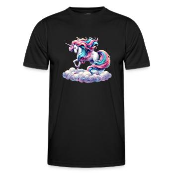 Mythical Unicorn - Men's Functional T-Shirt - black - Front - AI Model Male 178 dark (178cm)